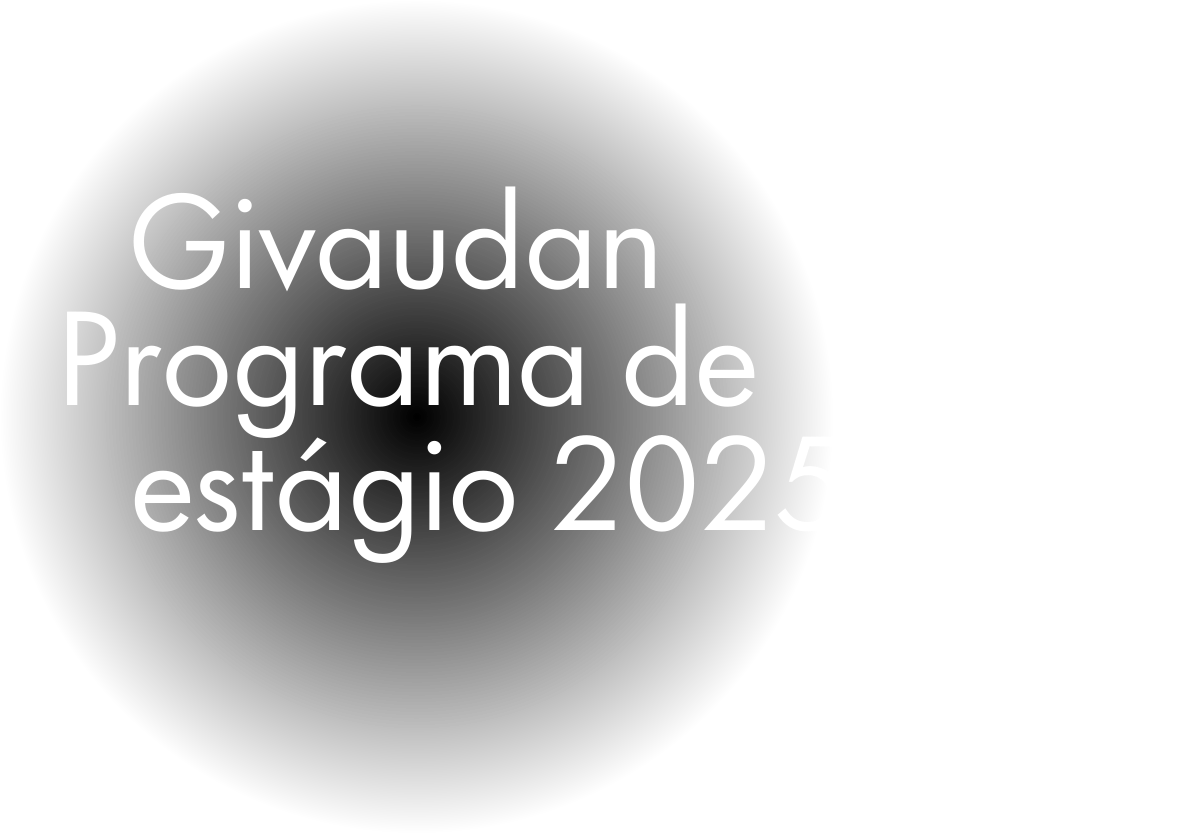 Logo da Givaudan no hotsite do Programa de Estágio Givaudan.